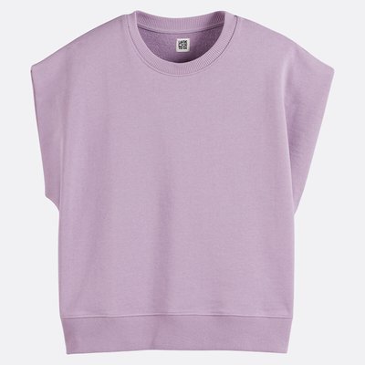 Ärmelloses Sweatshirt mit Rundhalsausschnitt und geraden Schultern LA REDOUTE COLLECTIONS