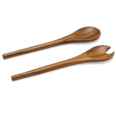 Couverts à salade en bois d'acacia 30x6,5x1,5cm WADIGA