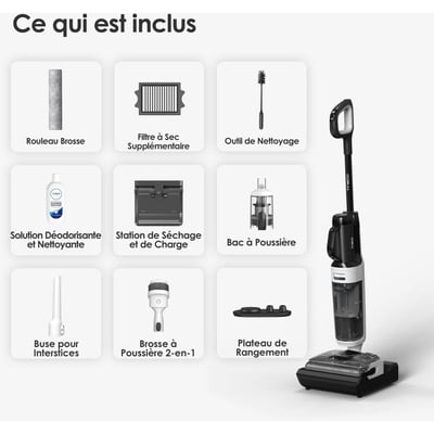 Aspirateur laveur Floor One Switch i5 Stretch Noir TINECO