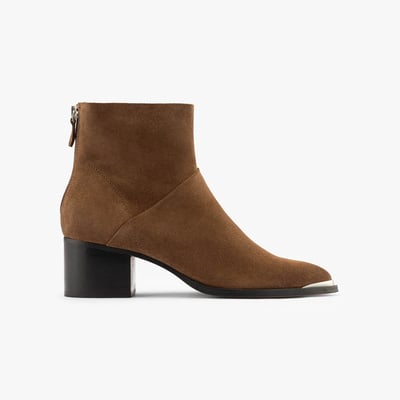 Bottine cuir velours MARYLOU MAISON TOUFET