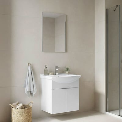 Шкафчик для ванной с раковиной и зеркалом, Purus / Пурус SO'HOME