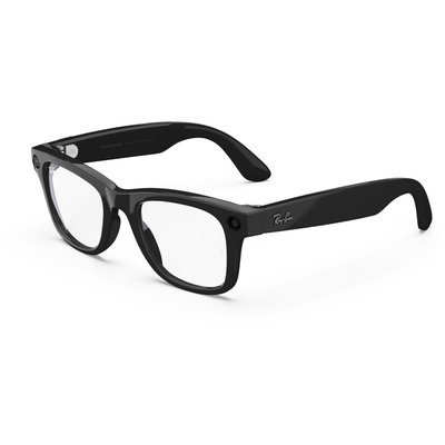 Lunettes connectées Ray-Ban Wayfarer, Noir Brillant, Transparent META