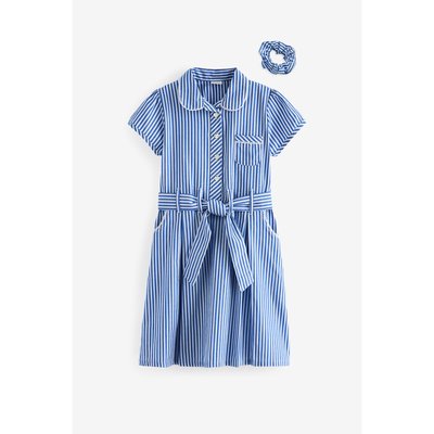 Robe d'école avec ceinture et chouchou NEXT