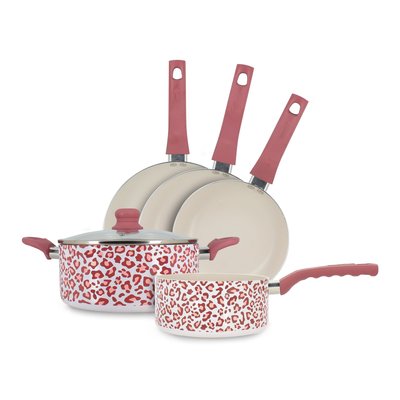 Batterie de cuisine 5 pièces en aluminium recyclé, LEOPARD MENASTYL