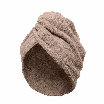 Serviette de tête coton 57 fils éponge fermeture élastique TURBAN LINANDELLE