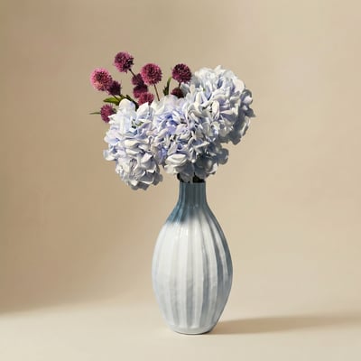 Bouquet de 5 tiges d'hortensia artificiel H62 SIA