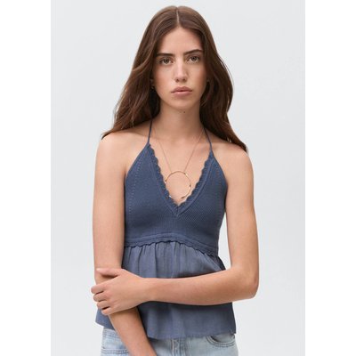 Top en maille col V MANGO TEEN