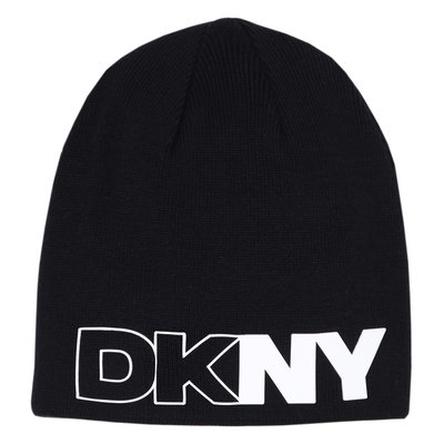 Bonnet siglé en tricot DKNY