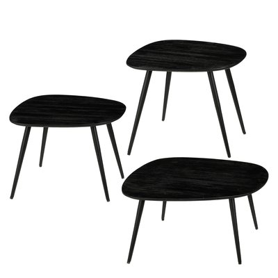 Lot de 3 tables d'appoint H34 cm JAILEY MICA DECORATIONS