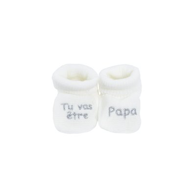 Chaussons naissance pour annoncer la grossesse TROIS KILOS SEPT