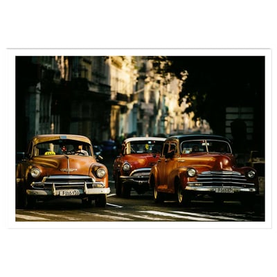 Affiche vintage taxi HEXOA