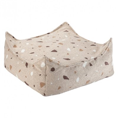 Pouf enfant carré terrazzo OTTOTER WIGIWAMA