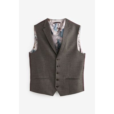 Gilet de costume à carreaux et liserés NEXT