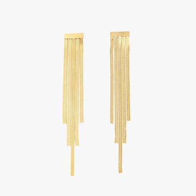 Boucles d'oreilles chaînes longues en acier inoxydable BALABOOSTE