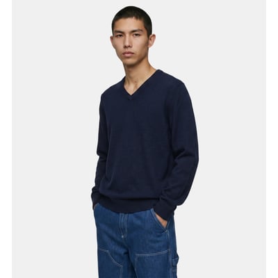 Pull droit terive col v laine mérinos responsable GALERIES LAFAYETTE