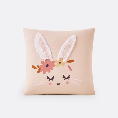 Taie d'oreiller coton biologique, Lapin fleuri LA REDOUTE INTERIEURS