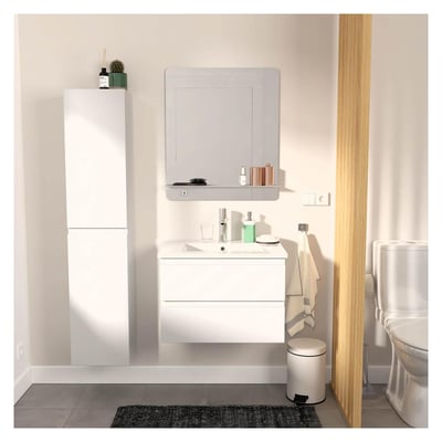 Meuble simple +vasque+miroir+colonne SORRENTO MOB IN