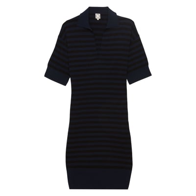 Robe Océane en coton à rayures marines INES DE LA FRESSANGE PARIS