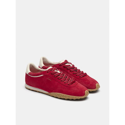 Bridge FL Red Leather Trainers HOFF