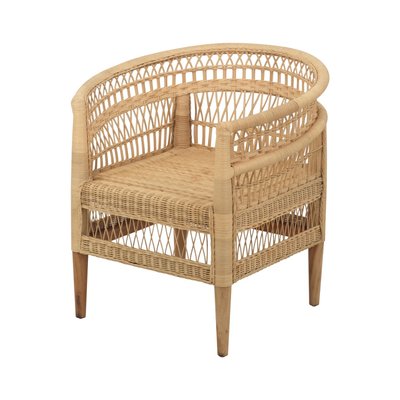 Fauteuil en rotin avec accoudoirs - MEDAN RENDEZ-VOUS DÉCO