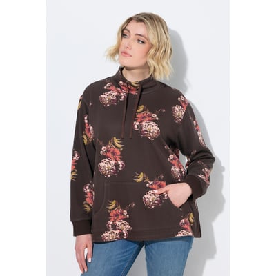 Sweat-shirt à fleurs, coupe évasée ULLA POPKEN