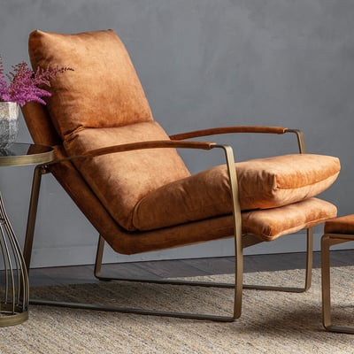 Ambala Faux Suede Lounger ÉDITÉ