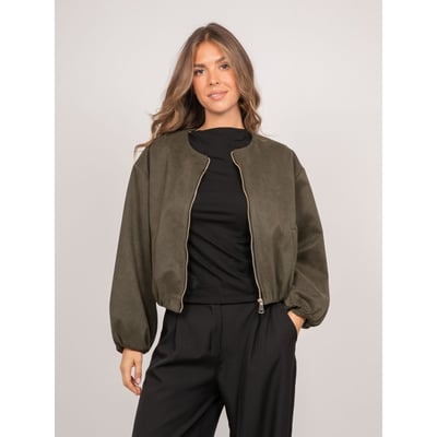 Blouson Bomber Suédine Taille élastiquée Usha DONA LISA
