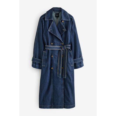 Trench en denim avec boutonnage croisé NEXT