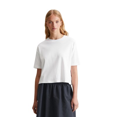 T-shirt oversize cropped en coton bio côtelé MARC O’POLO DENIM