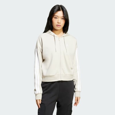 Veste À Capuche Entièrement Zippée French Terry 3 Bandes Essentials ADIDAS SPORTSWEAR