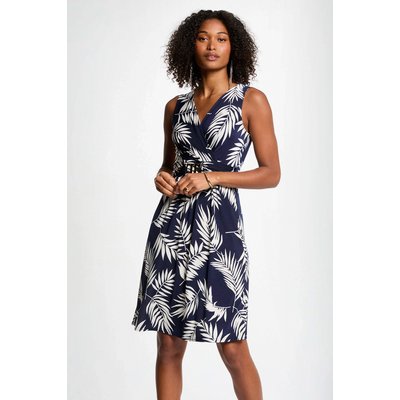 Robe courte évasée imprimée MORGAN