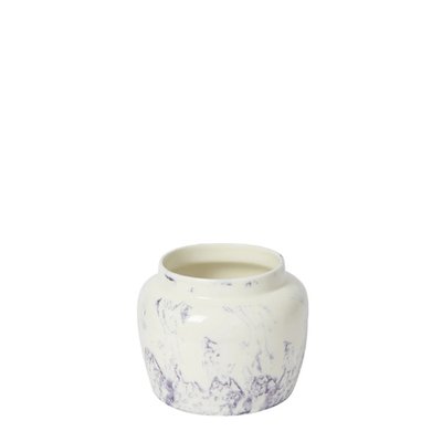 Cache-pot décoratif en céramique effet marbre D17 SIA DECO