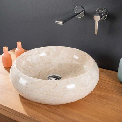 Vasque en marbre ronde à poser 40cm VENISE WANDA COLLECTION