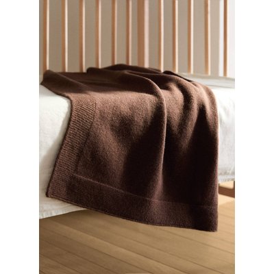 Couverture enfant laine à rayures ajourée MANGO HOME