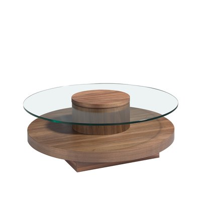 Table basse en verre de noyer ANGEL CERDA