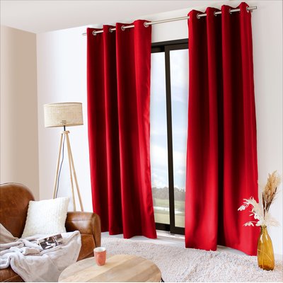 Rideau thermique en microfibre doublée HOME MAISON