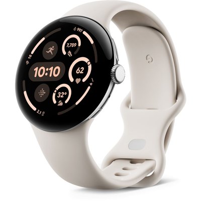 Montre connectée Pixel Watch 3 45mm Argent Poli Bluetooth GOOGLE