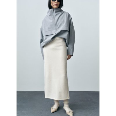 Jupe midi laine mélangée MANGO