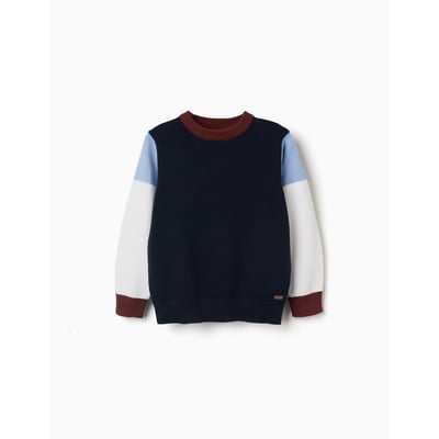 Pull en maille à blocs de couleur ZIPPY