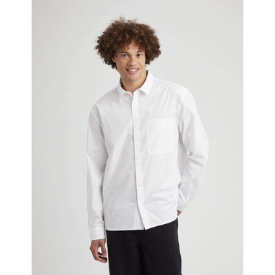 Chemise boxy en popeline de coton biologique BZB