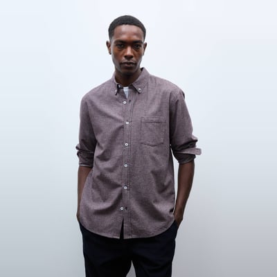 Chemise en flanelle pied de puce en coton BIO GOTS MONOPRIX