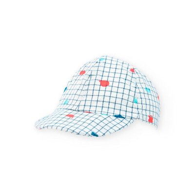Casquette popelin a carreaux BOBOLI