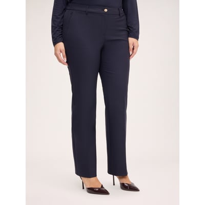 Pantalon regular avec bouton bijou FIORELLA RUBINO