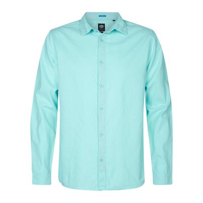 Regular Cotton/Linen Shirt PETROL INDUSTRIES