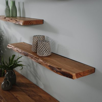 Etagère murale planche bois massif 120 cm MELBOURNE PIER IMPORT
