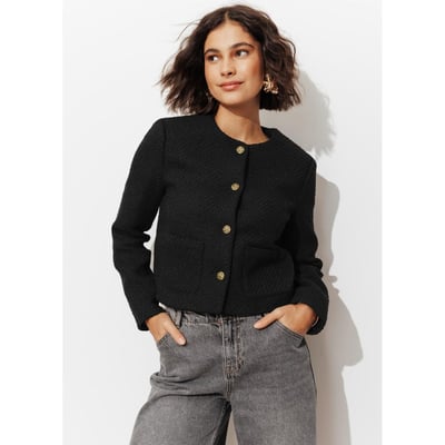 Veste boîte tweedée PROMOD