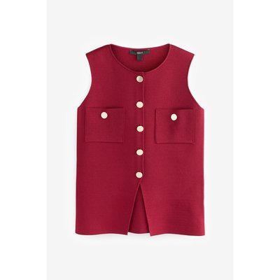 Gilet habillé en maille avec boutons NEXT