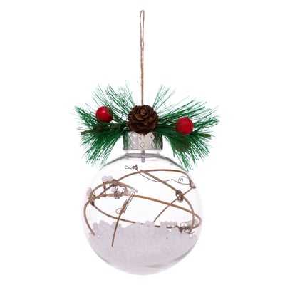 Boule de Noël Transparent Décoration 8 cm FEERIC LIGHTS & CHRISTMAS