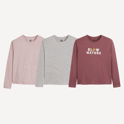 Lot de 3 T-shirts manches longues LA REDOUTE COLLECTIONS