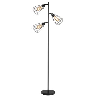 Lampadaire design industriel 3 abat-jours HOMCOM